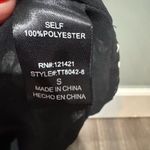 Ellison  Animal Print Blouse Size S Short Sleeve Textured Trim Photo 10