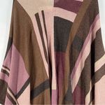 Chico's Soft Plaid Shine Poncho Metallic Shimmer Lightweight Topper Sweater Photo 9