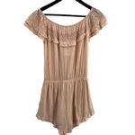 Cotton Candy LA  Cream Ruffle Romper Size Small New Photo 3