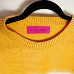 The Elder Statesman Colorblock 100% Cashmere Sweater Size Large Orange Photo 1