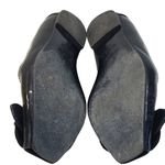 Fendi Vintage Women's Ballerina Vernice Nero Flats Sz 37 Photo 6