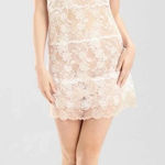Josie Natori Chantilly Bordered Lace Chemise Lingerie White Size XL Photo 0