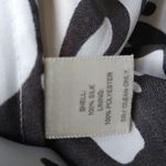 White House | Black Market WHBM 4 SILK Strapless Bra Dress in Black White Leaf Pattern Photo 6