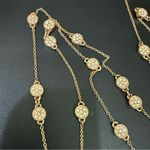 Kate Spade Rose Gold Gatsby Dot Clear Pave Crystals Mini Scatter Necklace 14g. Photo 2