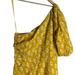 Veronica Beard  Virginia Sun Yellow One Shoulder Floral Tiered Maxi Dress Size 16 Photo 10