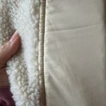 Madewell NWT Cream Sherpa Cropped Quarter Zip Jacket Womens S Winter Cozy Photo 7