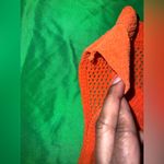 ZARA  Chenille Orange Sleeveless Knit Mini Dress size Large Photo 8