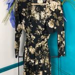 Denim & Supply  black floral wrap dress EUC Photo 1