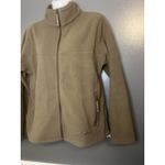 Cabela's Fleece Jacket Womens Medium Brown Full Zip Outdoor Hiking Warm Photo 3