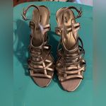 Apt. 9 New Women's Strappy Pewter heeled Sandals. Size 8.5. Photo 1