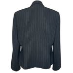 Tahari Arthur S Levine Women’s Suit Jacket Black Light Blue Pinstripes Size 12P Photo 3