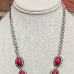 Red Concho Lariat Necklace Photo 2
