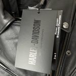 Harley Davidson NWT 3 in 1 Leather motorcycle jacket black small Photo 9