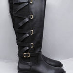 Thalia Sodi Veronika Black Knee High Riding Boots Women’s 5.5 Equestrian Moto Photo 0