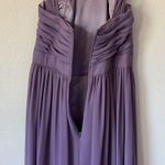 Monique Lhuillier Monique Lhullier Bridesmaids lavender chiffon halter neck floor length dress 6 Photo 6