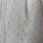 Mac Duggal  White And Gold Polka Dot One Shoulder Tiered Dress  Size 0 Photo 4