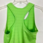Reebok  Womens Lime Green Ribbed Stretch Tank Top Size XS Gym Yoga Photo 5
