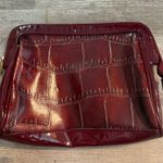 Lancome Burgundy Crocodile Embossed Makeup bag Purple Photo 0