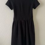 Ganni Fit and Flare Skater Textured Mini Dress Black Photo 3