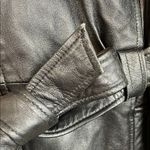 Jacqueline Ferrar VTG 90s Women’s Lambskin Leather Black 7/8 Sleeve Belt Jacket Photo 9