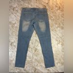 V.I.P Jeans Womens Distressed Light Wash Skinny Jeans Size 7 8 Blue Photo 1