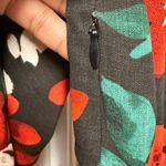 Urban Outfitters  Michelle Dress Plunging Neckline Floral Red Black Size Small Photo 5