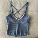 Vuori  Rib Crop Athletic Active Sleeveless Tank Top Shirt  Women's XS‎ - Blue Photo 5