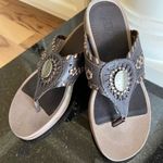 Array Leather Sandals Brown Low Wedge Western Earthy Womens 8 Photo 2