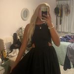Francesca's Black Formal Dress With Side Cut Outs Photo 4