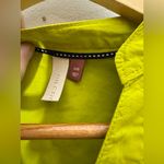 Pilcro ‎ Blouse Size XXS Lime Green Balloon Sleeves Anthropologie Button Up Photo 2