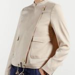 Ted Baker London Women’s Farica Satin Utility Jacket Light Pink Beige Size 10 Photo 0