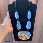 Vintage Stamped/Hammered Metal Stylish Necklace Casual Formal Adjustable Length Photo 4