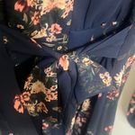 Lulus ✨ Always Yours Navy Blue Floral Print Long Sleeve Skater Sz Medium Dress✨ Photo 10