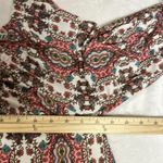 Allison Brittney Pink and Blue Sheath Midi Dress 3/4 Embroidered Sleeves Photo 7