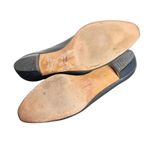 Salvatore Ferragamo  Boutique Navy Blue Heels Size 7.5 Gold Crest Low Heel‎ Pumps Photo 10