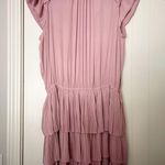 Current Air Short Sleeve Tiered Mini Dress Pink Photo 5