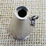 Sterling Silver Cheerleader Megaphone Charm Pendant Vintage 3/4" Dana Engraved Photo 7