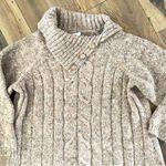 Dress Barn Womans Tan Rainbow Knit Turtleneck Sweater Size 14/16 Photo 7