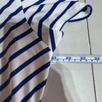 Chico's  Zenergy Golf Dress Womens Size 2‎ US Large White Blue Striped Stretch Photo 8
