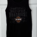 Harley Davidson Vintage 2000s Y2K Black Roadhouse Tank Top Size XL Photo 0