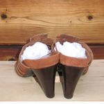 Aerosoles AEROLSOLES Womens 9 Brown Jeweled Slip On Heeled Sandals Shoes Photo 5