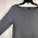 Gap  Medium Dress Gray Boatneck Midi Long Sleeve‎ Party Formal Neutral Stretchy Photo 1