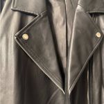 INC  International Concepts black faux leather Jacket XL Photo 6