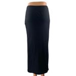 Princess Polly Women Black High Waisted Straight Pencil Midi Slip Skirt Size 4 Photo 2
