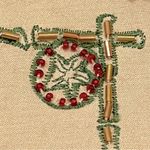 Madame Butterfly Beaded Blazer Jacket by Faith Size Large Tan Photo 12