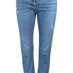 Ann Taylor LOFT Blue High Waist Straight Skinny Crop Denim Jeans Pants Size 26 Photo 0