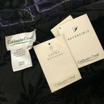 Coldwater Creek  Jacket Embroidered Reversible Geometric Boxy Purple Black PS Photo 5