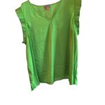 Vince Camuto  Women's 3X Green V-Neck Flutter Sleeve Blouse Casual‎ Photo 2