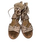 DV Dolce‎ Vita tan lace up wedge sandals size 7.5 Photo 1