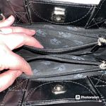 Vintage Mark Chantal MC Unisex Satchel Handbag Four Leaf Clover Design Black Photo 11